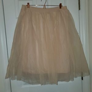Blush Tutu Skirt w/Pearls